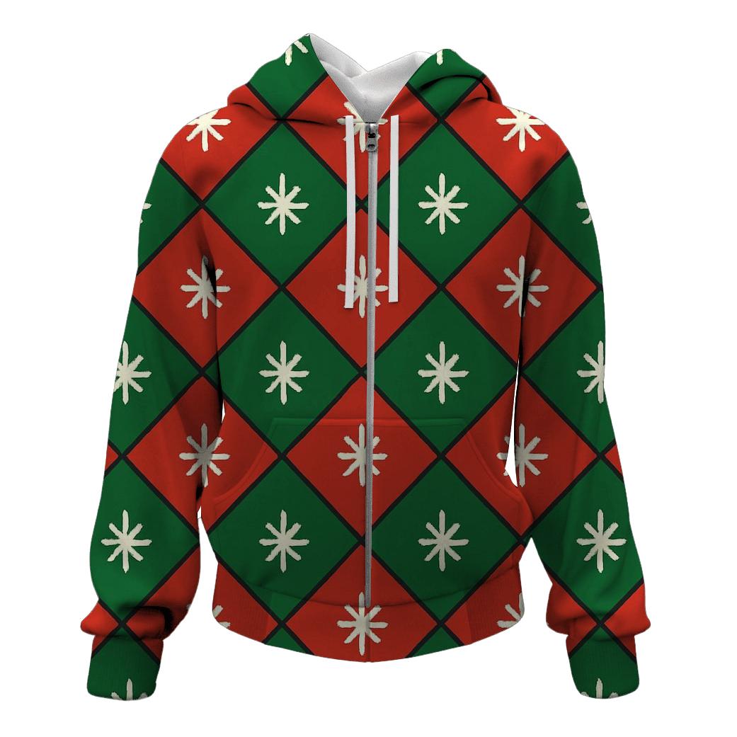 Diamond Snow Textile embroidered hoodies