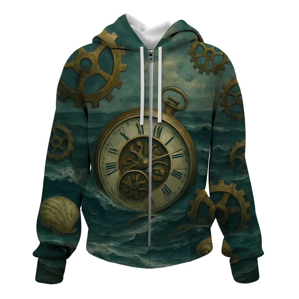 Surreal Ocean Clockwork pullover hoodies