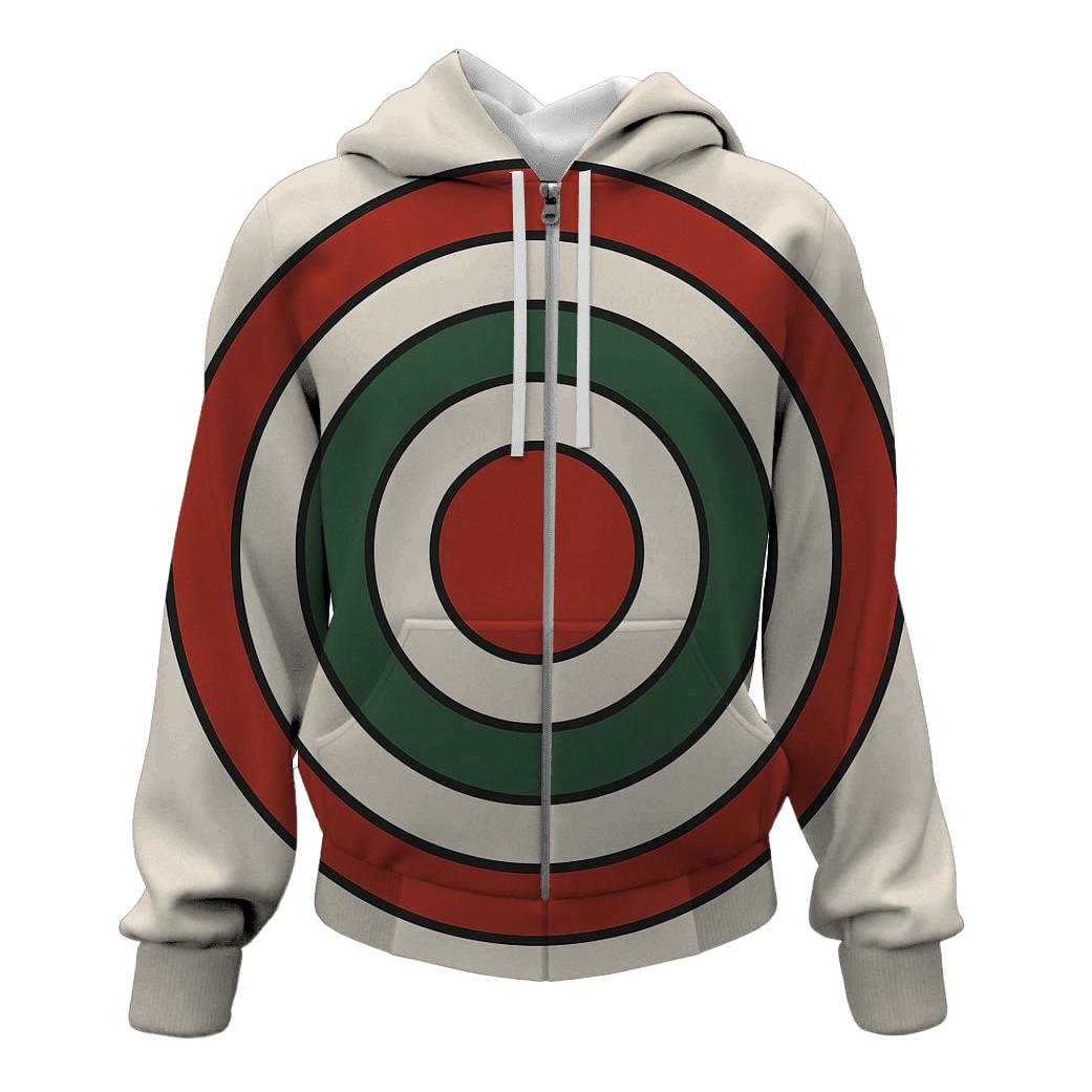 Concentric Ornament Rings lightweight hoodies