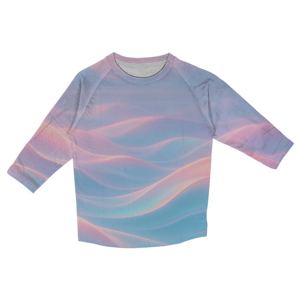 Gradient Tidal Aurora cotton quarter sleeve shirts