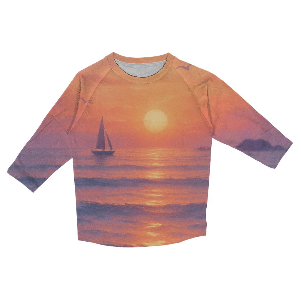 Coral Tide Horizon casual three quarter sleeve shirts