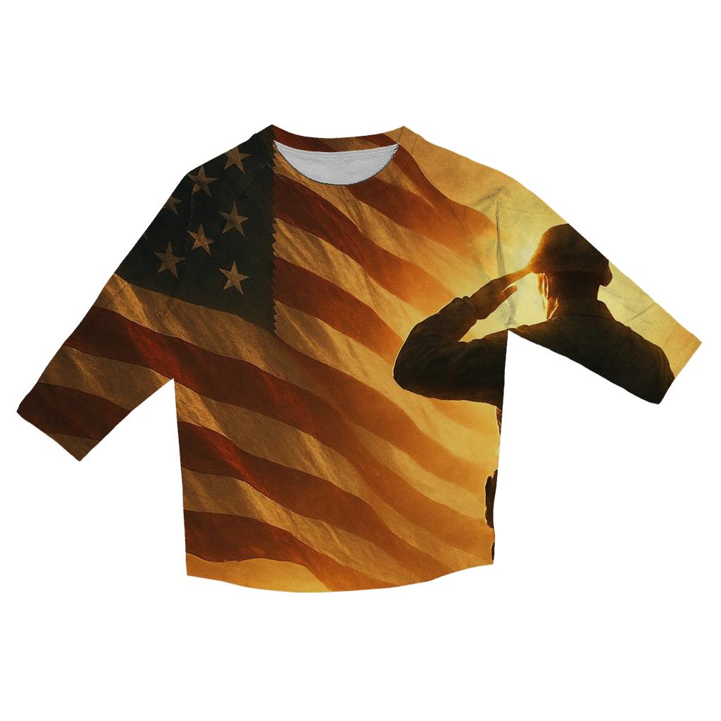 Dawn Sentinel Flag personalized 3/4 sleeve tees