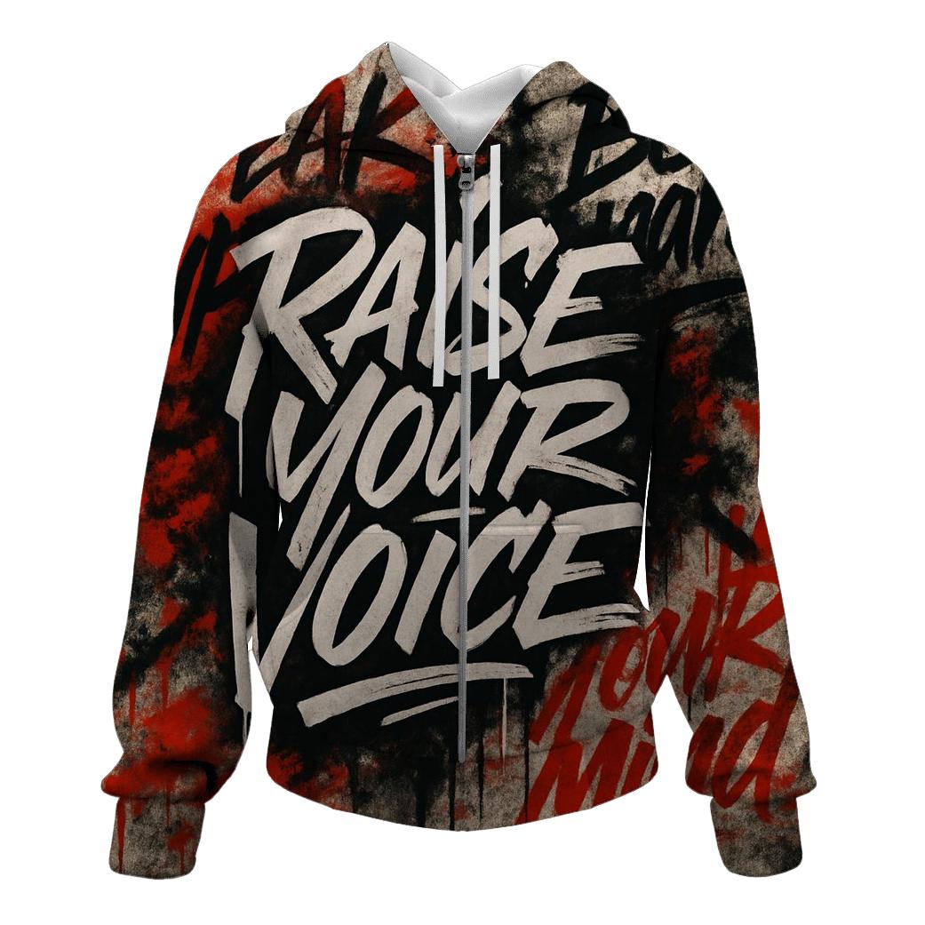 Chromatic Street Calligraphy lightweight hoodies