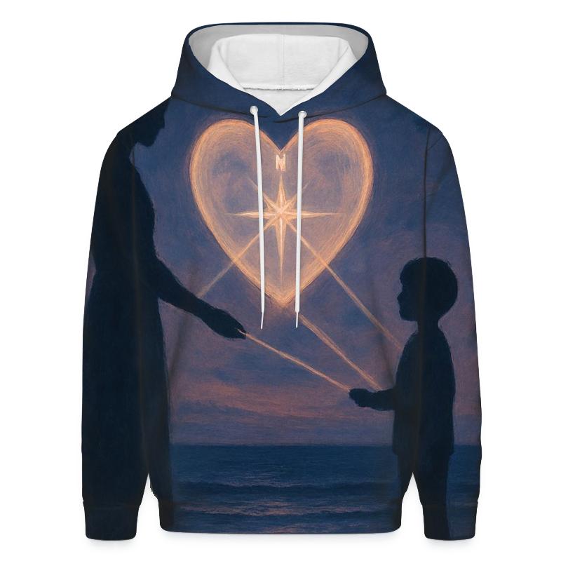 The Heart Compass embroidered hoodies