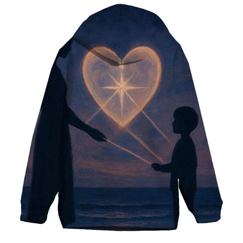 The Heart Compass embroidered hoodies