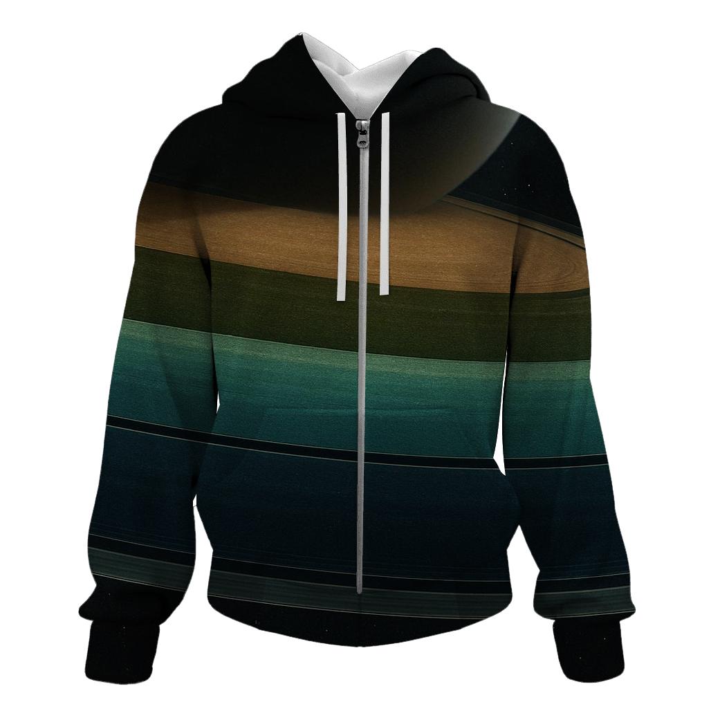 Ring-Plane Horizon graphic hoodies