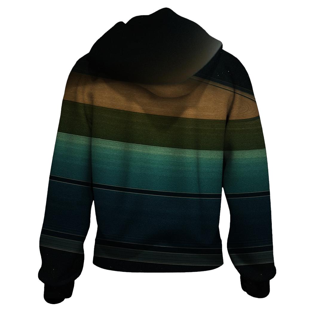 Ring-Plane Horizon graphic hoodies