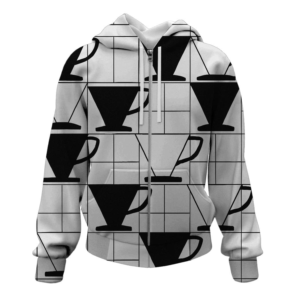 Filter Grid Geometry pullover hoodies
