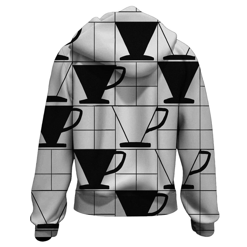 Filter Grid Geometry pullover hoodies