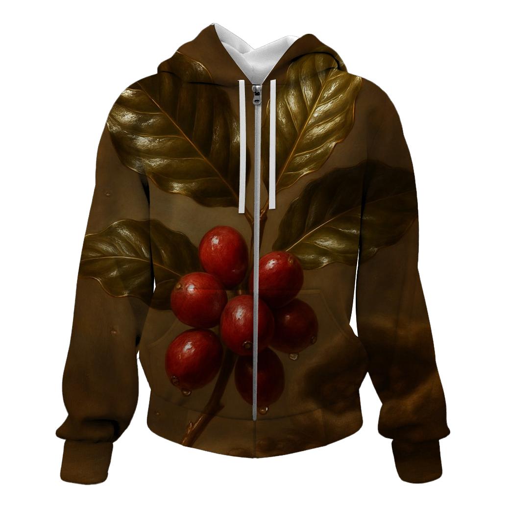 Cherry Branch Study embroidered hoodies