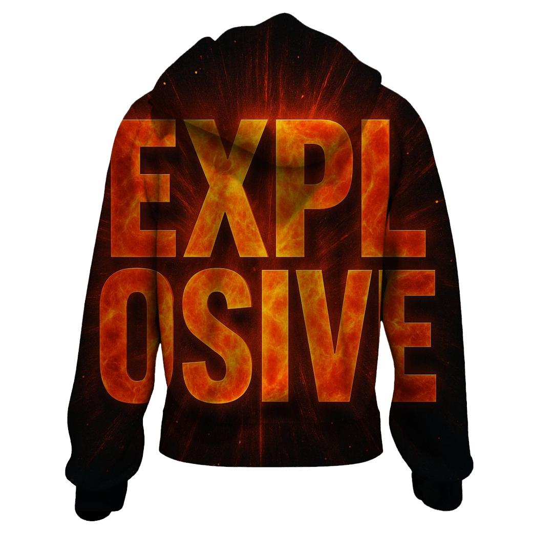 Solar Flare Typography designer hoodies