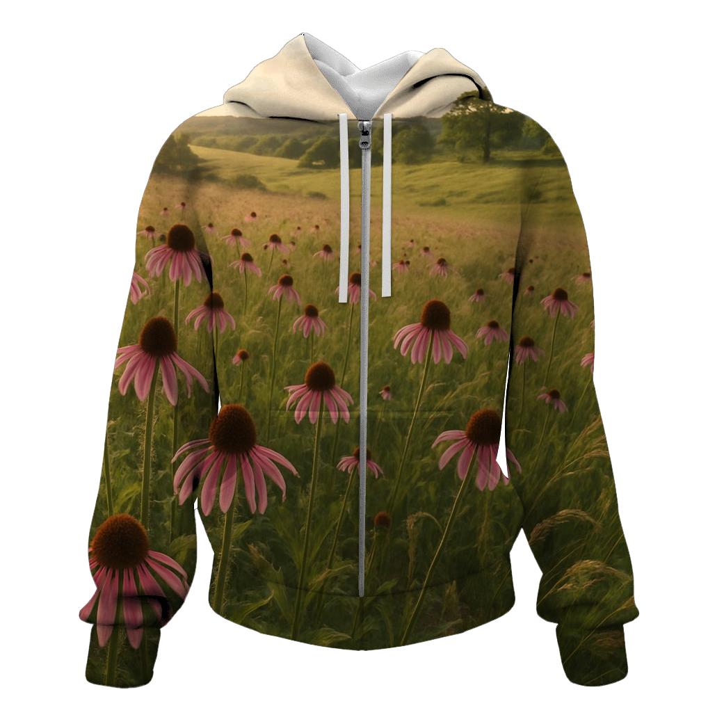 Prairie Coneflower Meadow Sweep hoodies fashion