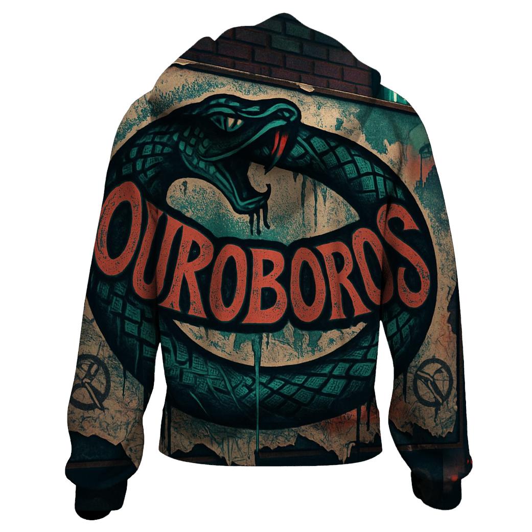 Urban Graffiti Ouroboros Banner graphic hoodies