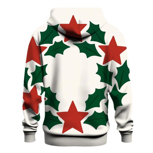 Starlit Wreath embroidered hoodies