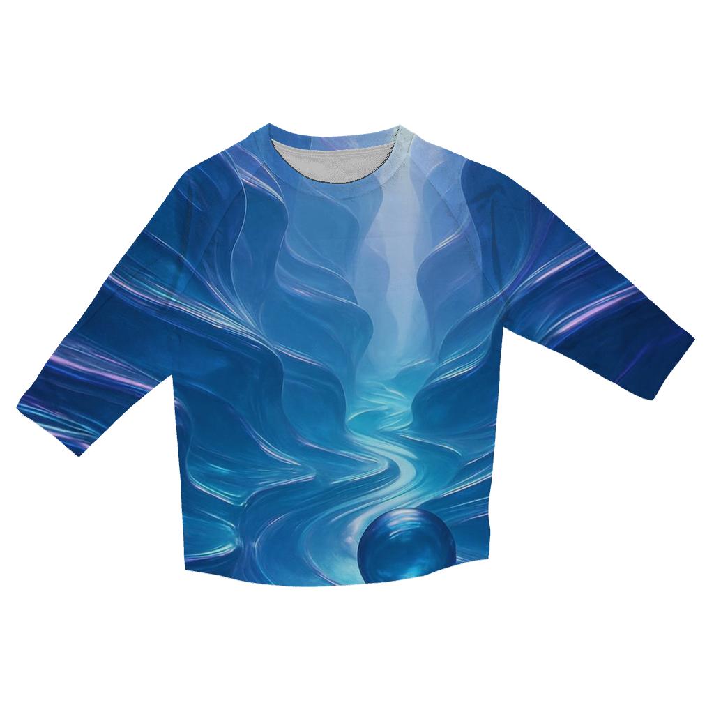 Glass Canyon Gradient stylish quarter sleeve tops