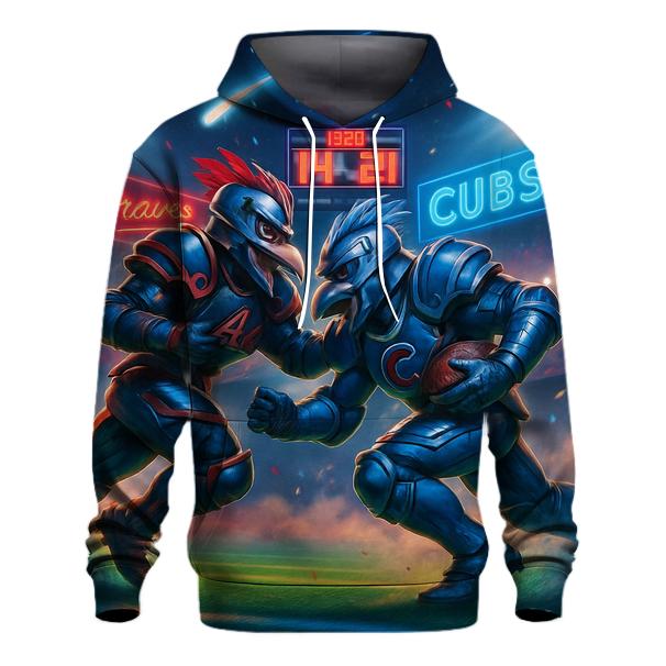 Midnight Showdown At The Astroturf zip-up hoodies