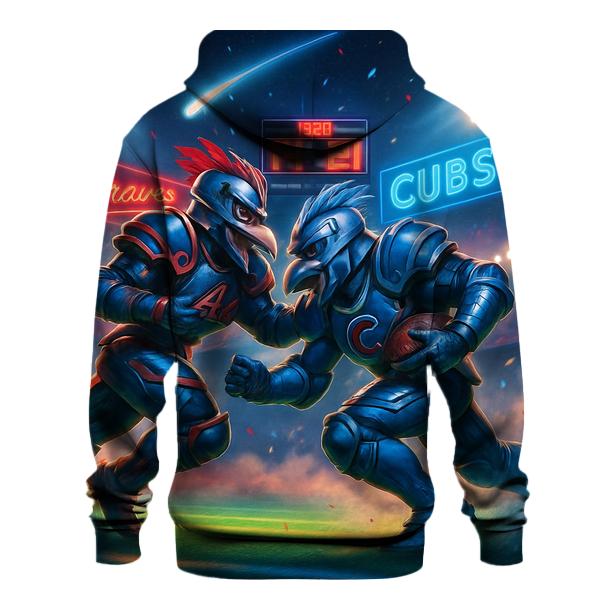 Midnight Showdown At The Astroturf zip-up hoodies