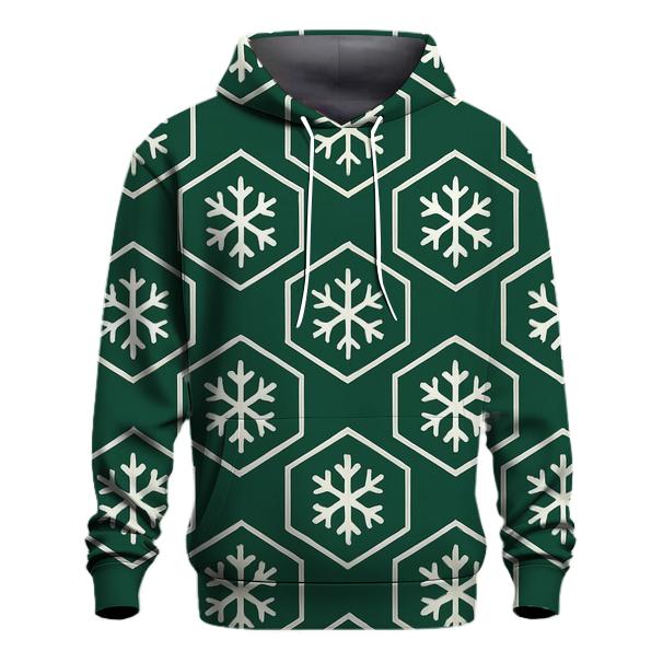 Snowflake Hex Grid pullover hoodies