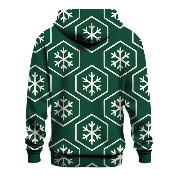 Snowflake Hex Grid pullover hoodies