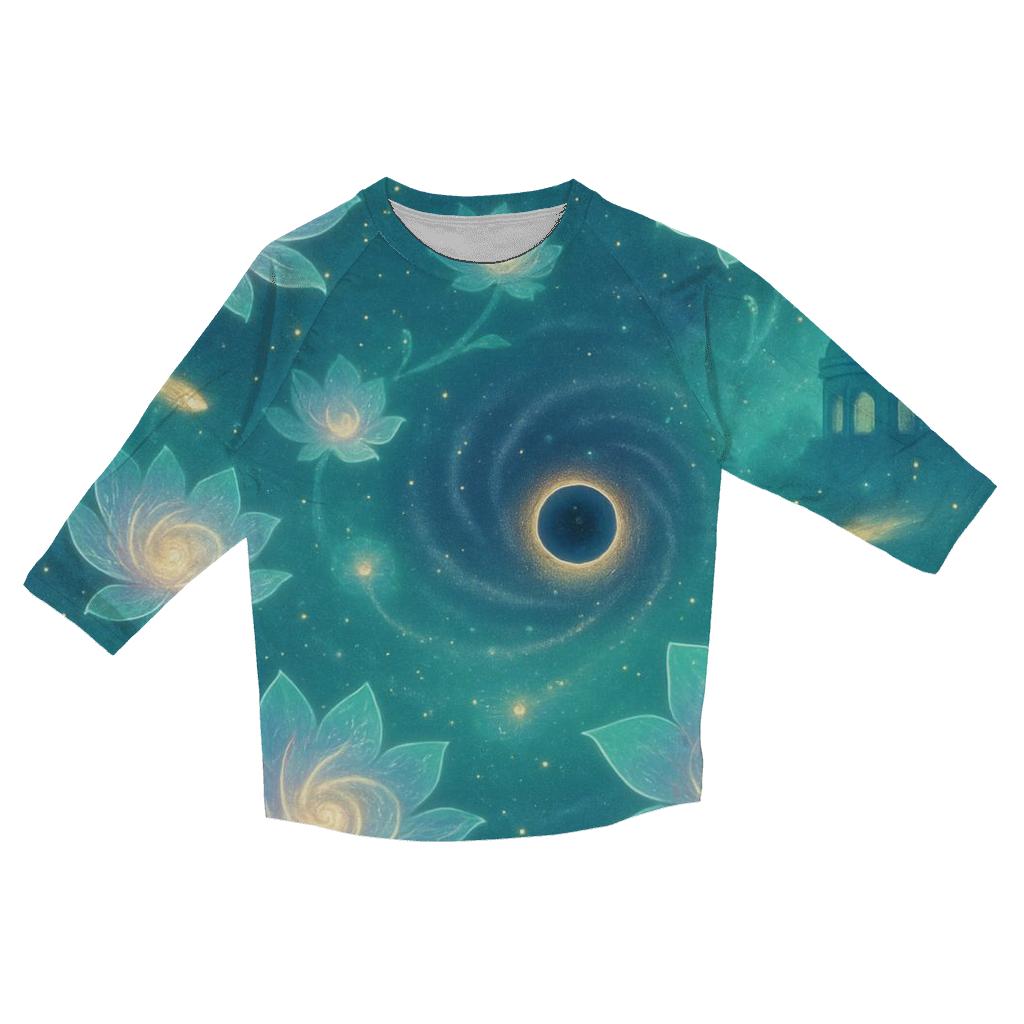 Quantum Garden designer 3/4 sleeve blouses