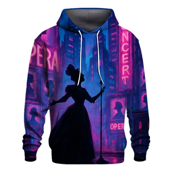 Neon Cyber Opera pullover hoodies