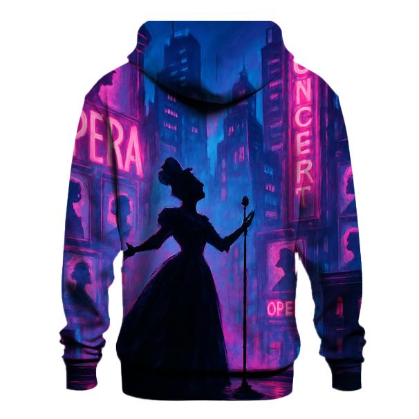 Neon Cyber Opera pullover hoodies