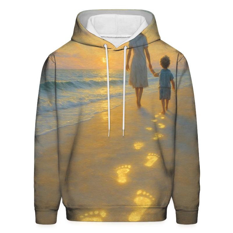 Footprints Of Light heavyweight hoodies