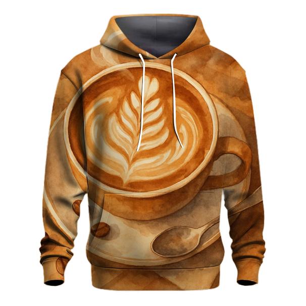 Latte Swirl Bloom custom hoodies