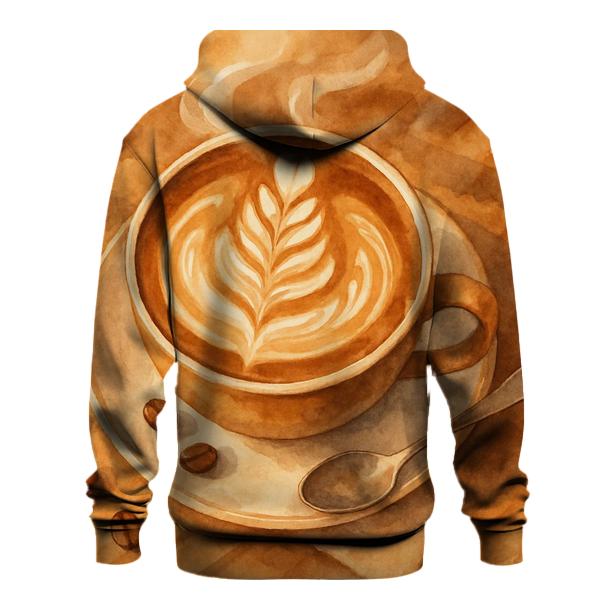 Latte Swirl Bloom custom hoodies