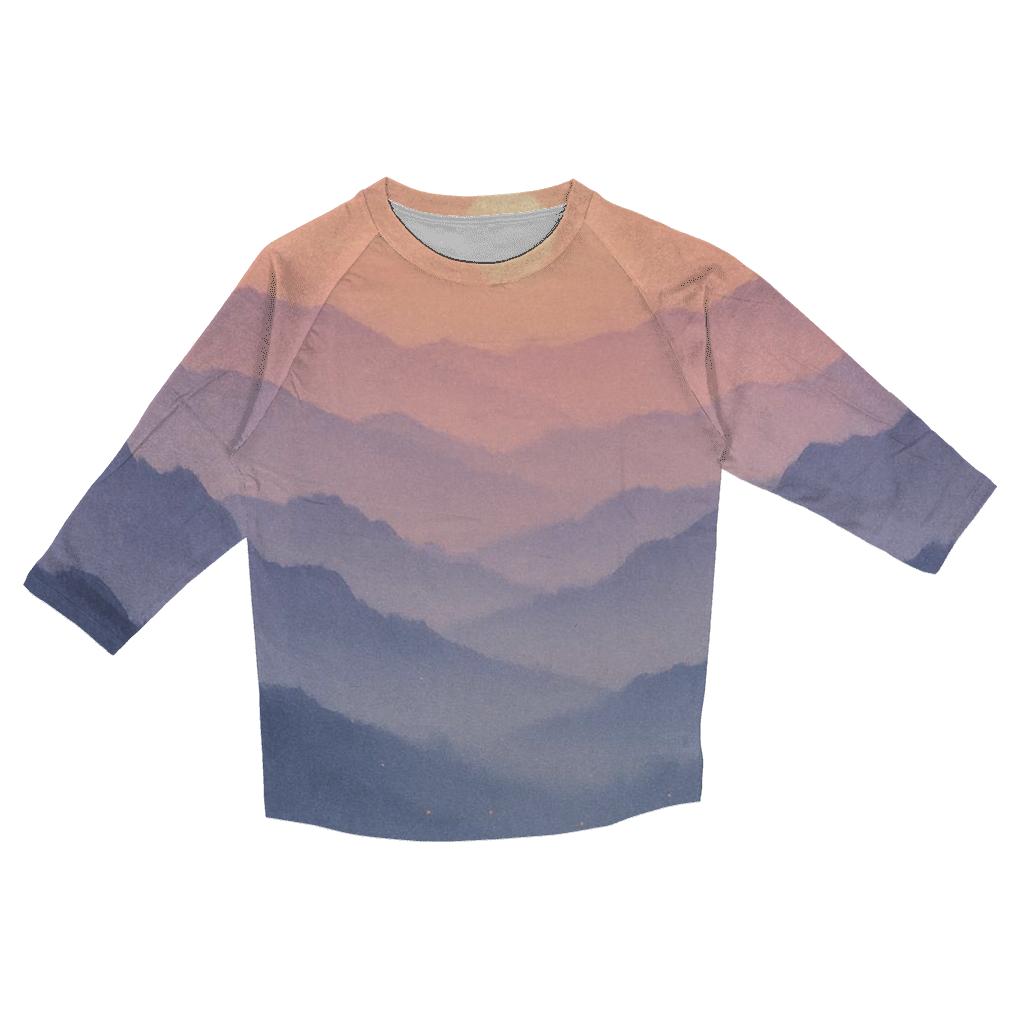 Lavender Ridge Reverie printed three quarter sleeve shirts