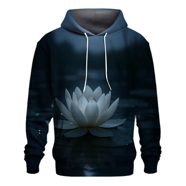 Nocturnal Moonlit Water Lily hoodie trends