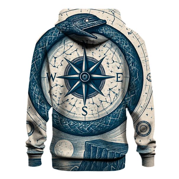 Celestial Serpent Compass hoodies fashion