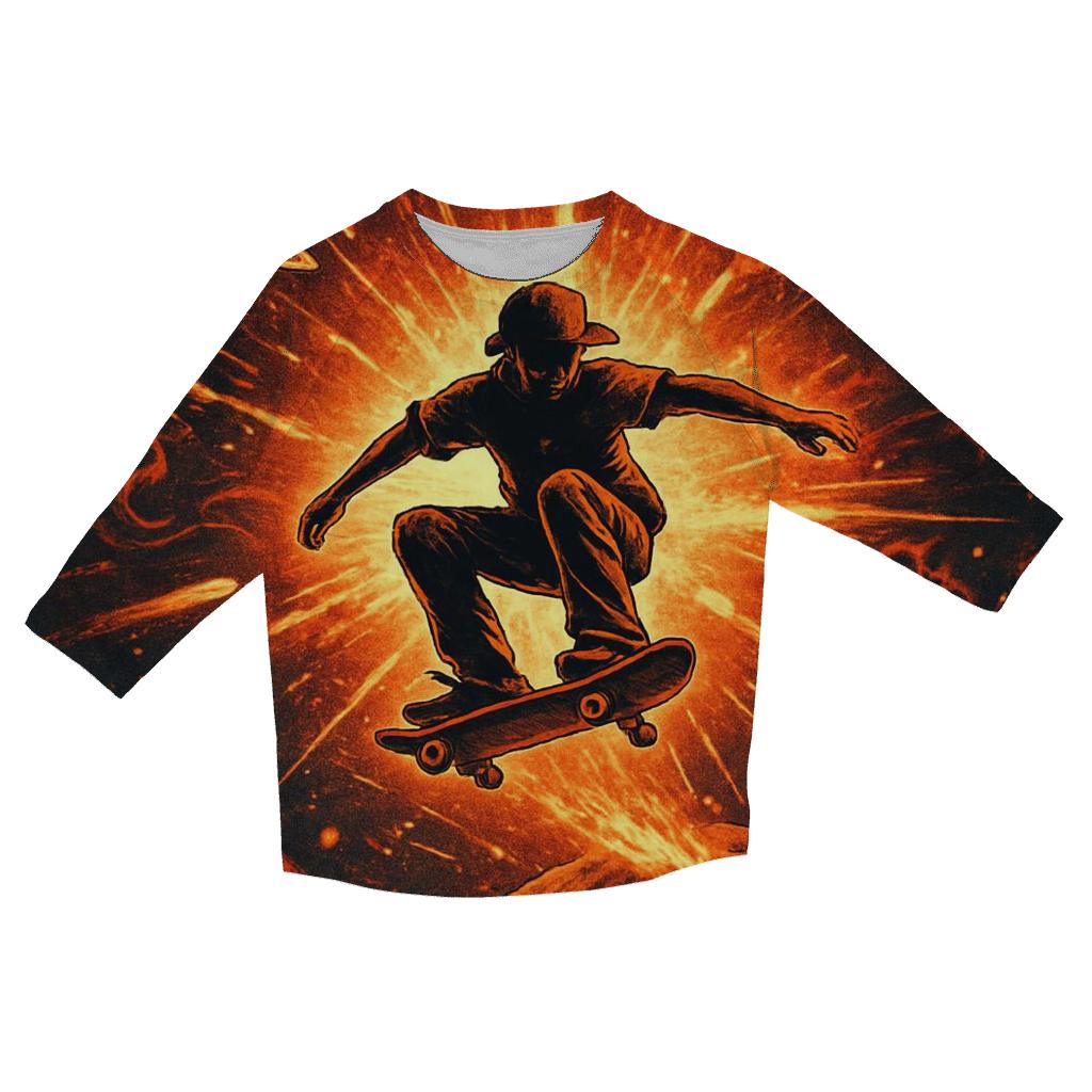 Supernova Skatepark personalized 3/4 sleeve tees
