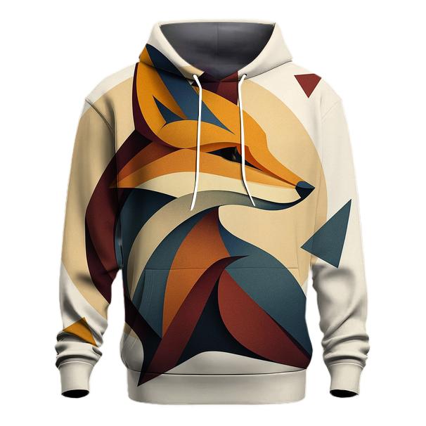 Abstract Geometry Fox designer hoodies
