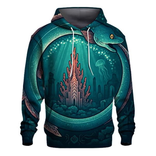 Bioluminescent Reef Ouroboros hoodies fashion