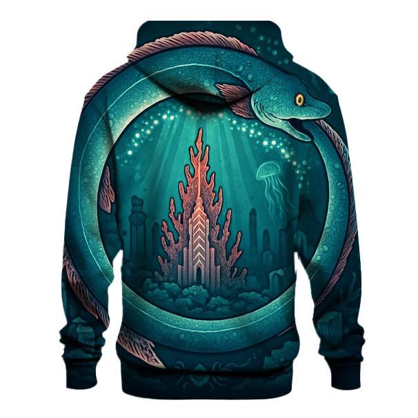 Bioluminescent Reef Ouroboros hoodies fashion