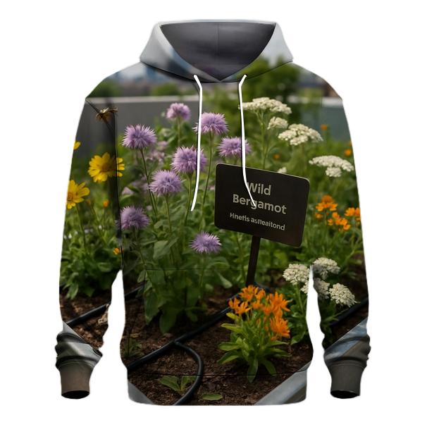Urban Rooftop Pollinator Patch custom hoodies