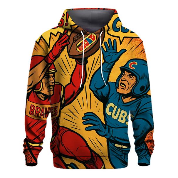 Retro Comic Bowl premium hoodies