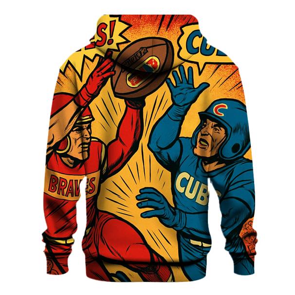 Retro Comic Bowl premium hoodies