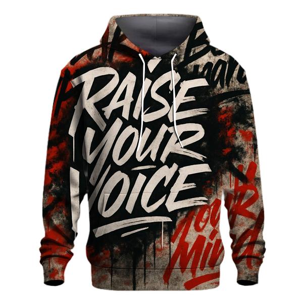 Chromatic Street Calligraphy embroidered hoodies