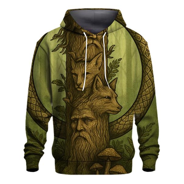 Forest Ancestor Ouroboros Totem hoodie styles