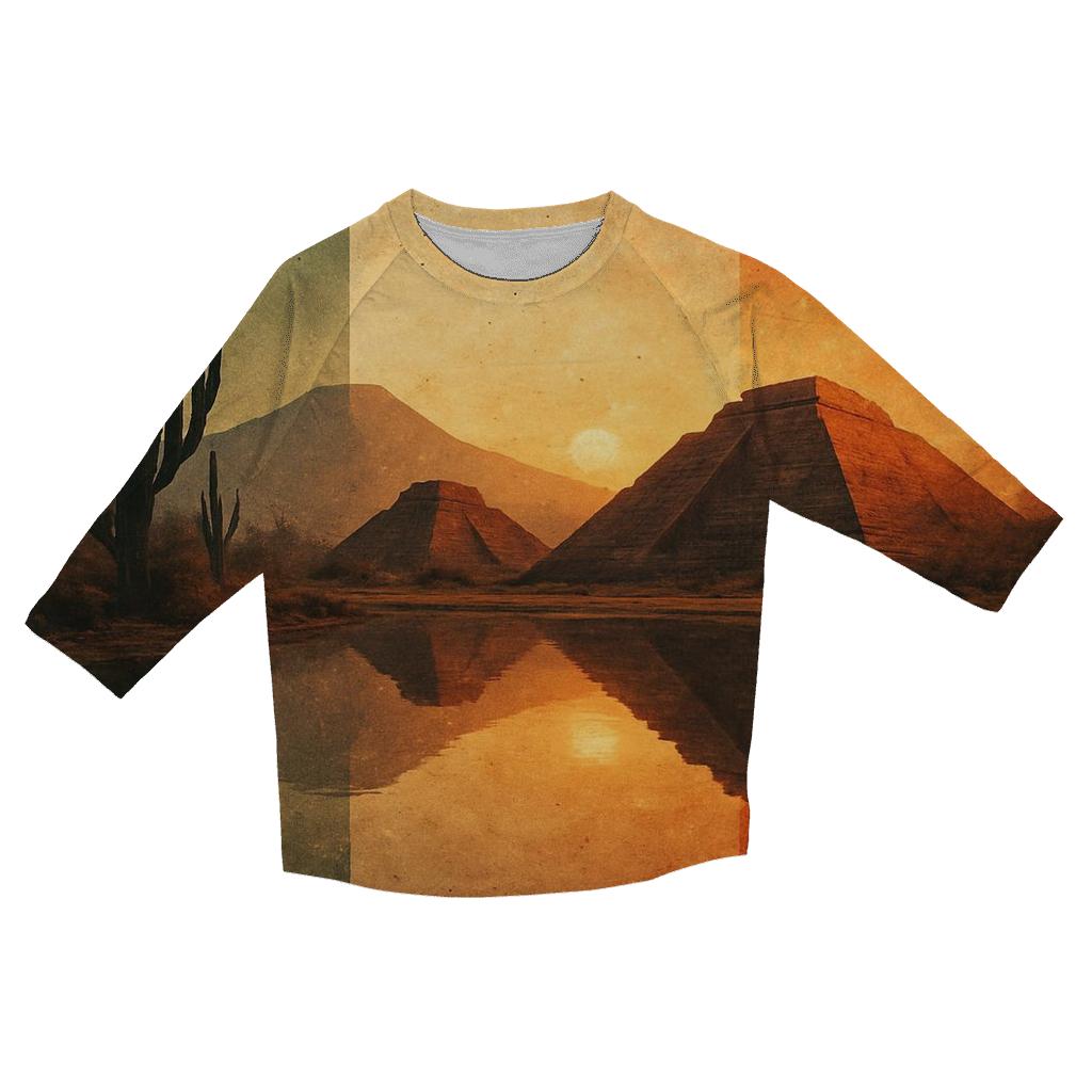 Aztec Mirage Reflection cotton quarter sleeve shirts
