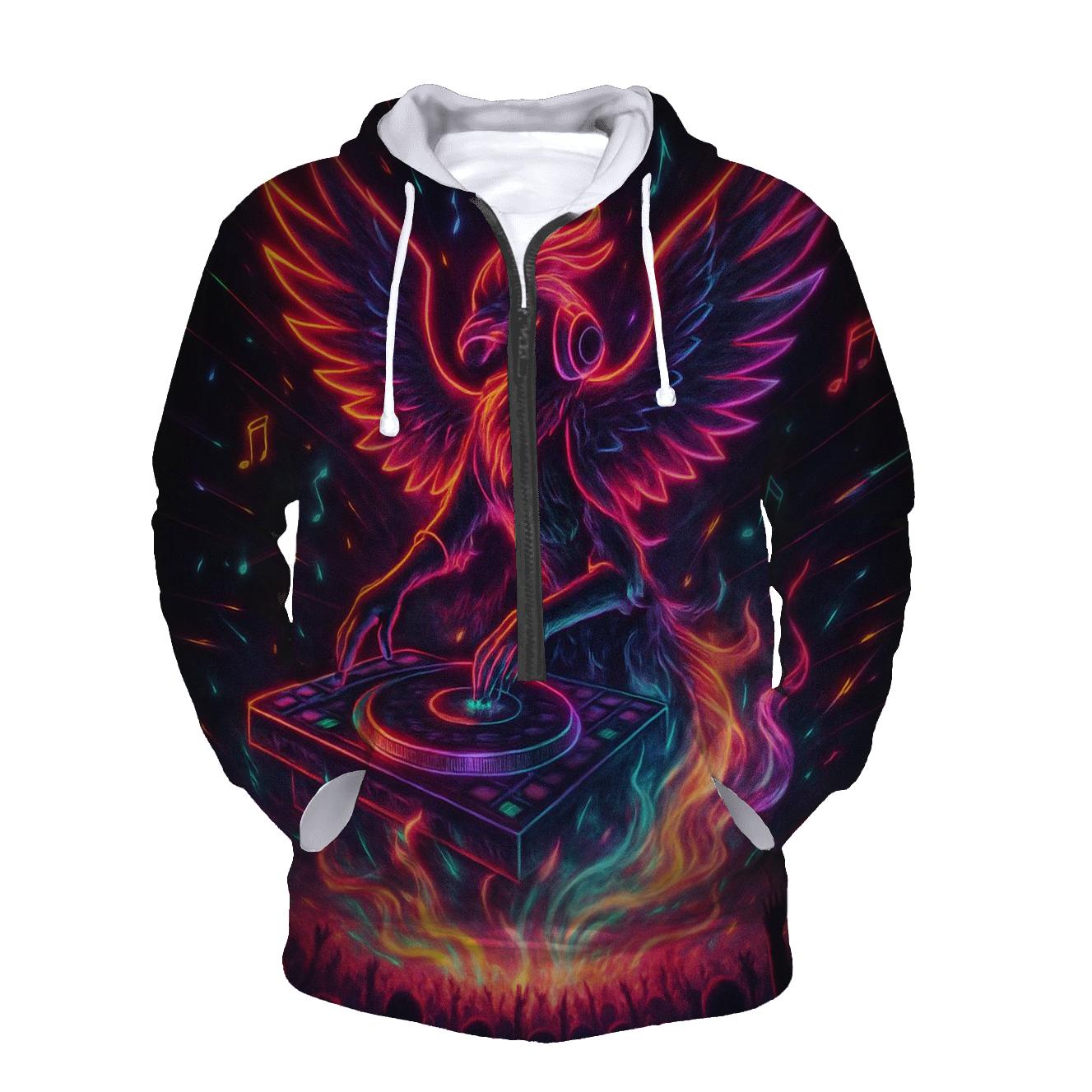 Hologram DJ Phoenix hoodie designs