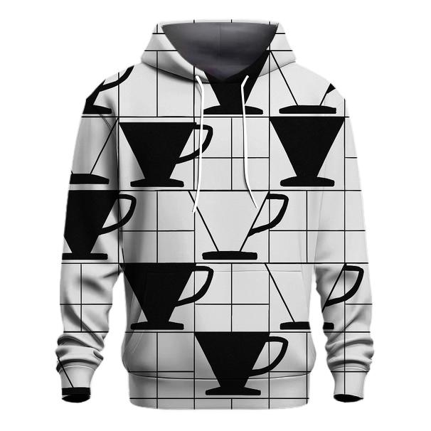 Filter Grid Geometry pullover hoodies