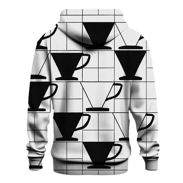 Filter Grid Geometry pullover hoodies