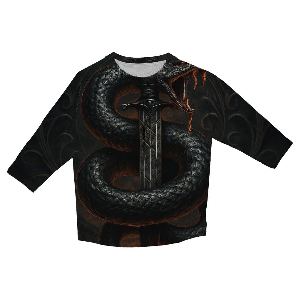 Serpent And Dagger Of Midnight Oath designer 3/4 sleeve blouses
