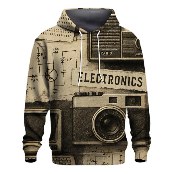 Vintage Tech Collage hoodie designs