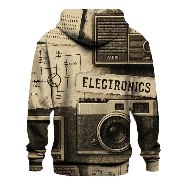 Vintage Tech Collage hoodie designs