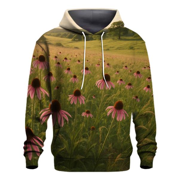 Prairie Coneflower Meadow Sweep heavyweight hoodies