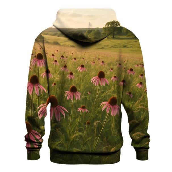Prairie Coneflower Meadow Sweep heavyweight hoodies